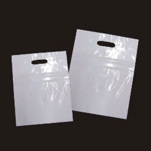 White Die Cut Carry Bags