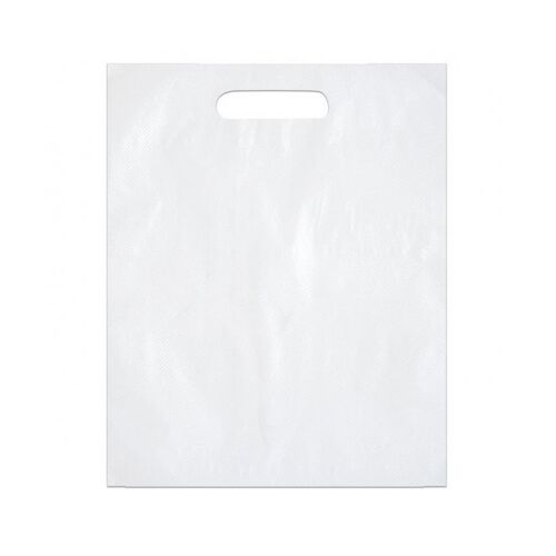 White Die Cut Carry Bags