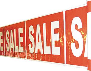 SALE Bunting